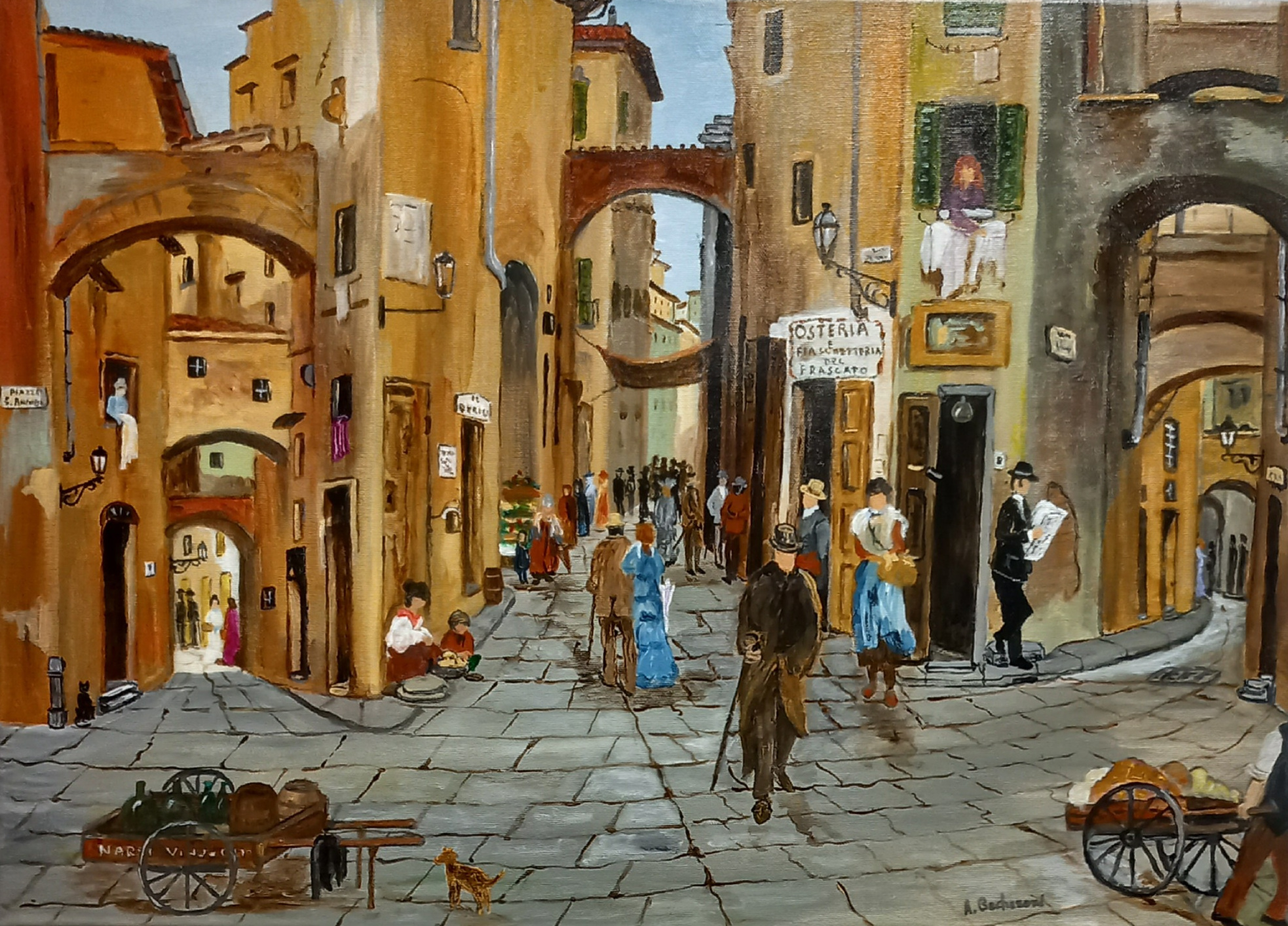 Via de' Malcontenti - Firenze 1890 circa