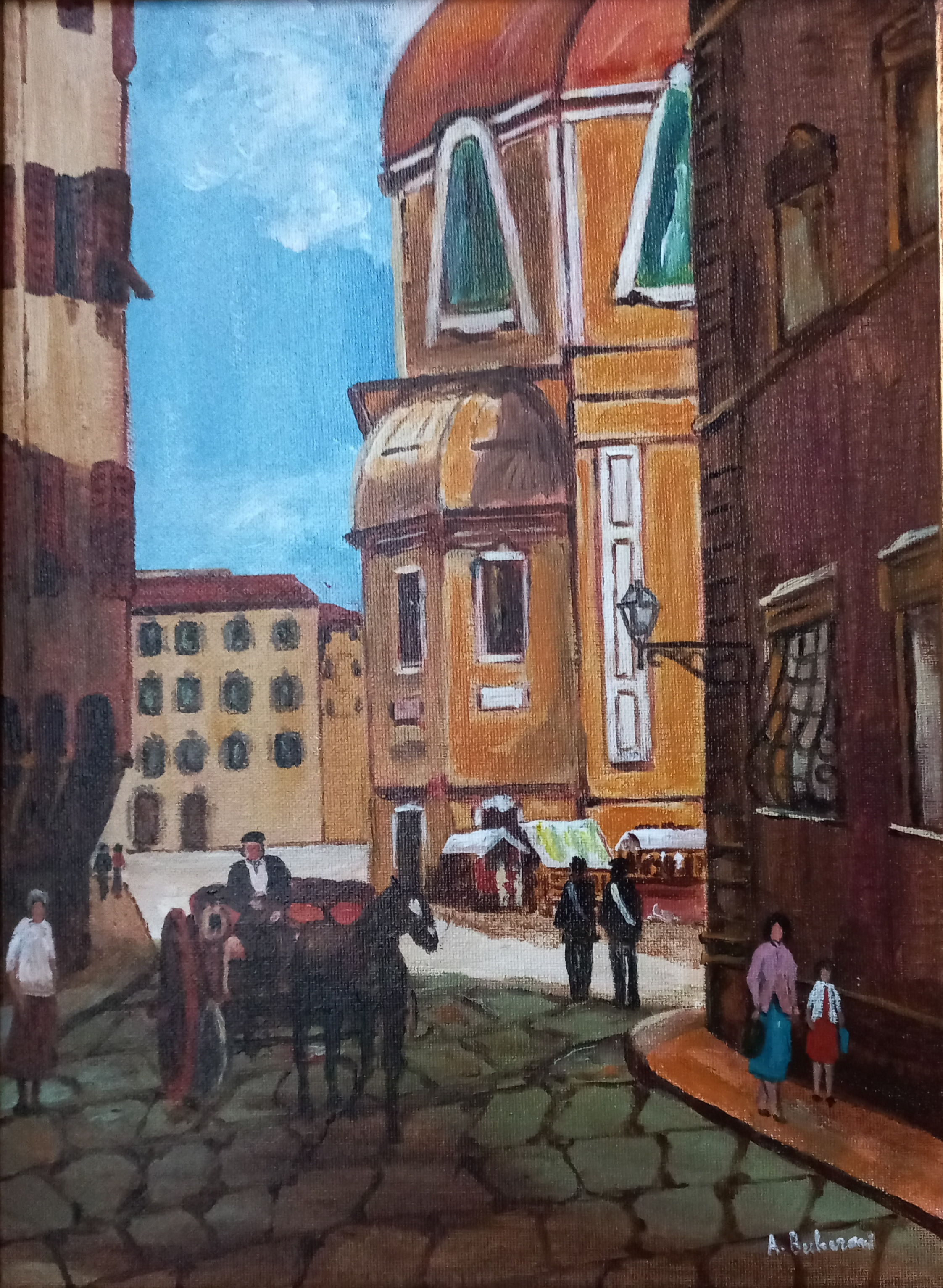 Piazza Madonna degli Aldobrandini - Firenze 1890 circa