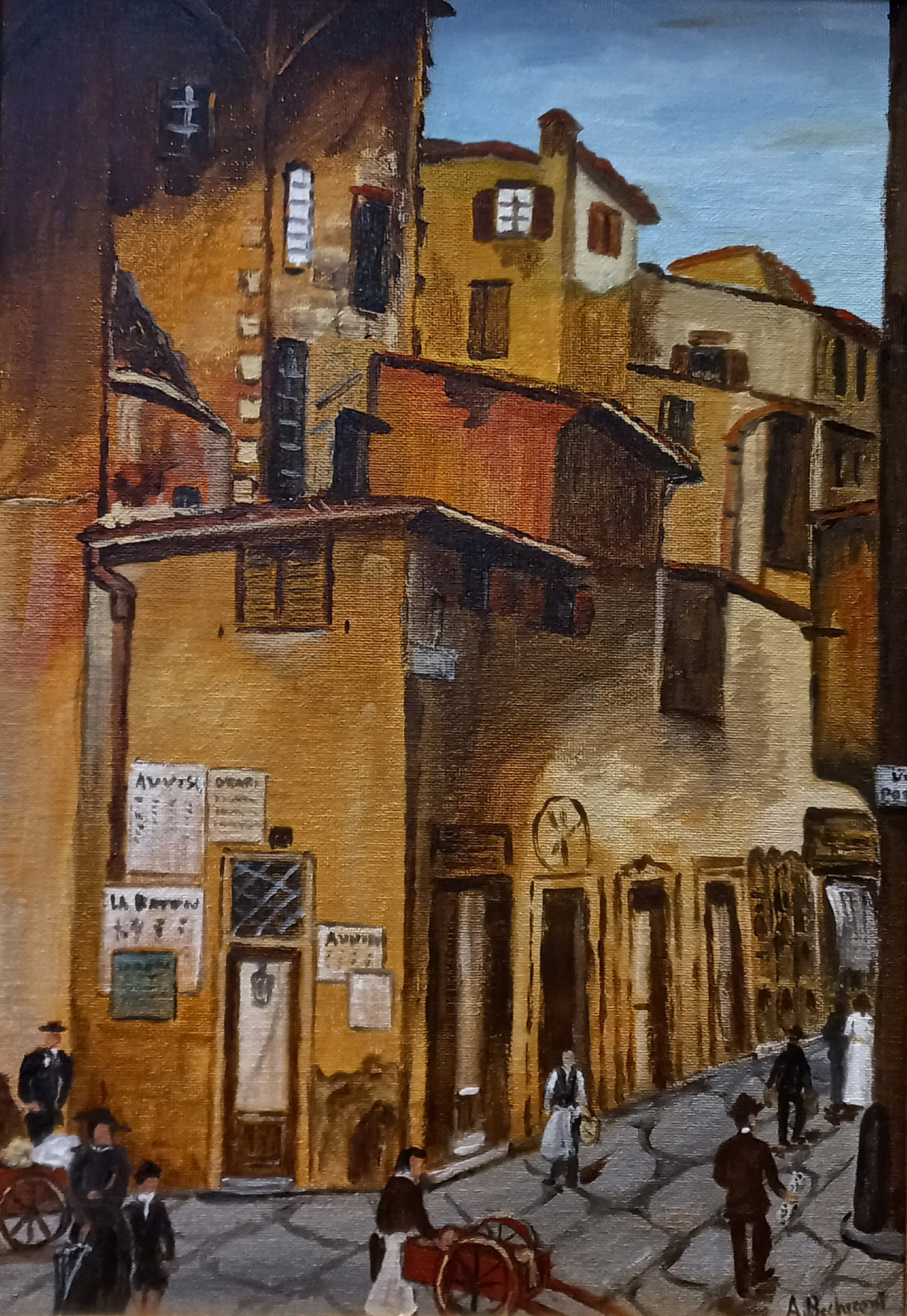 Via Por Santa Maria - Firenze 1890 circa