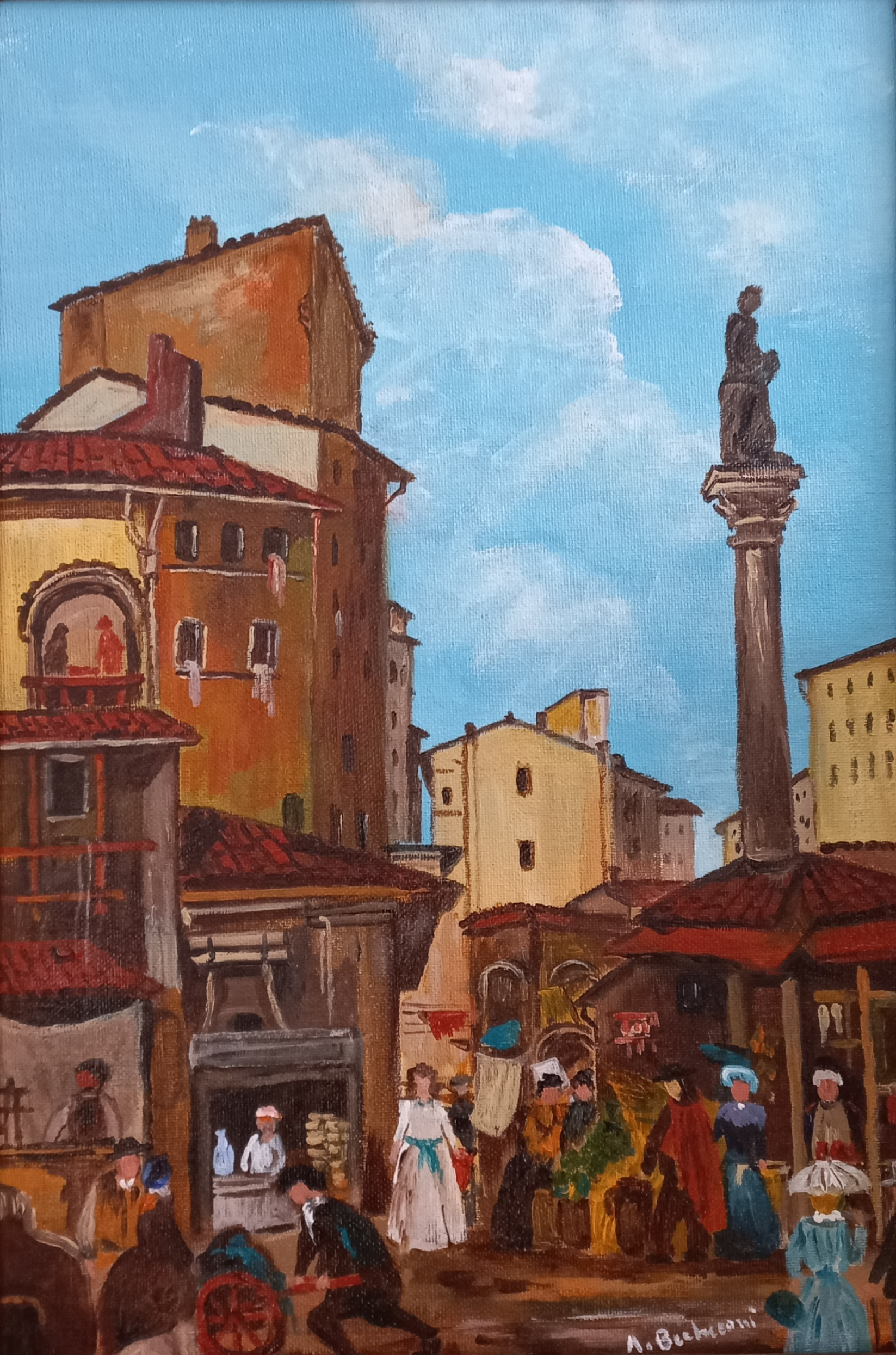Mercato Vecchio a Firenze nel 1860